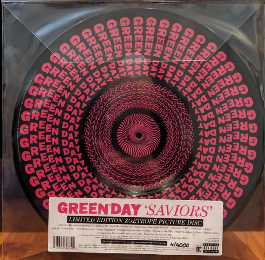 Green Day ‎– Saviors Numbered, Picture Disc,  Zoetrope, Cd's en Dvd's, Picture disc, Ophalen, Nieuw in verpakking