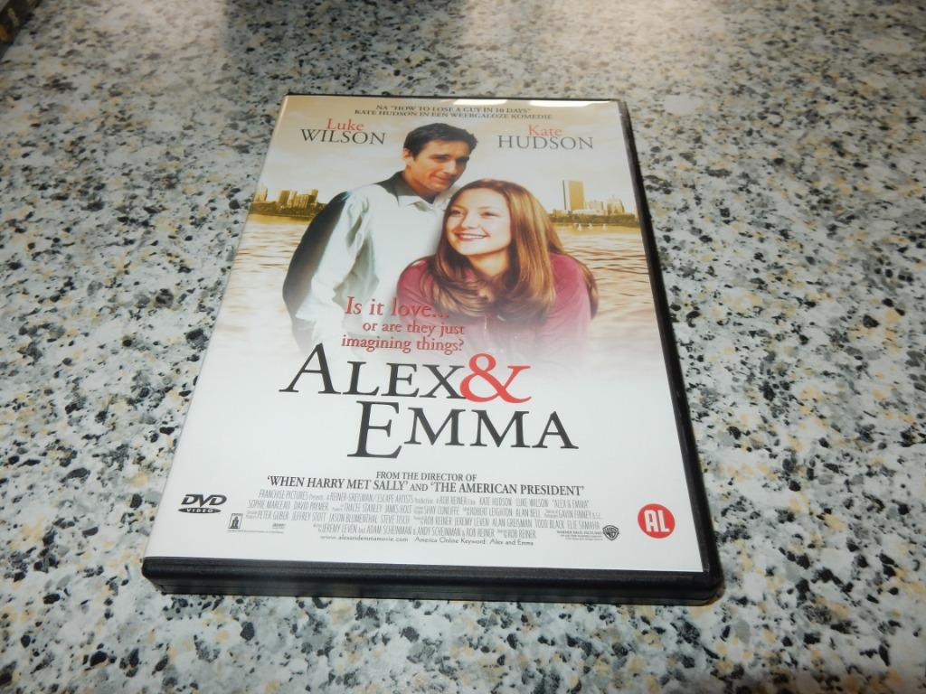 nr.1765 - Dvd: alex & emma - komedie, Cd's en Dvd's, Dvd's | Komedie, Zo goed als nieuw, Romantische komedie, Alle leeftijden