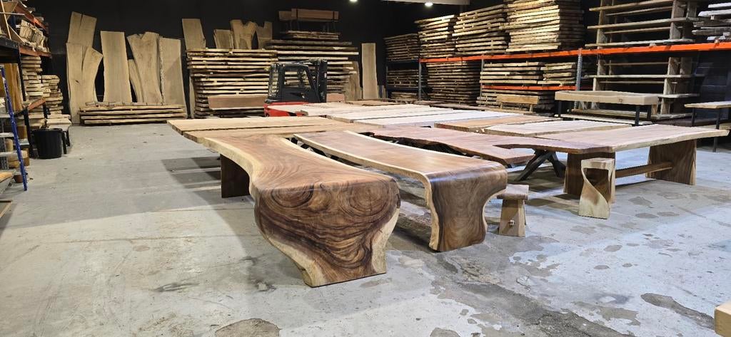 boomstam meubels,tuintafel, bank, terrasmeubel, hoge tafel,, Nieuw, Ophalen of Verzenden, Info@boomstamtafel.net, Gentstraat 75, 9700 Oudenaarde