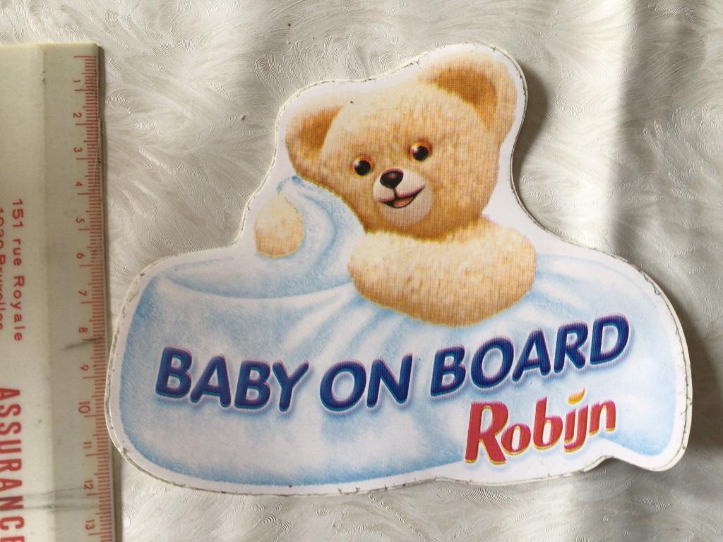 Autocollant bébé à bord publicitaire Ruby Sticker, Enlèvement ou Envoi
