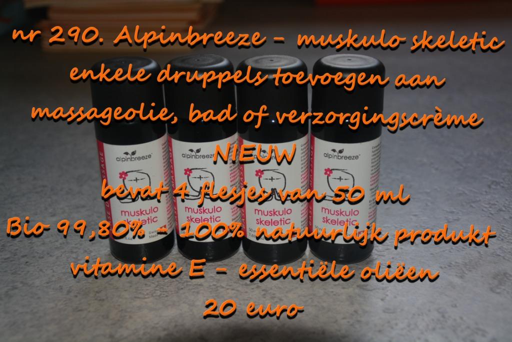 290. Alpinbreeze - muskulo skeletic , NIEUW , verzending inb, Verzenden, Nieuw, Olie of Lotion
