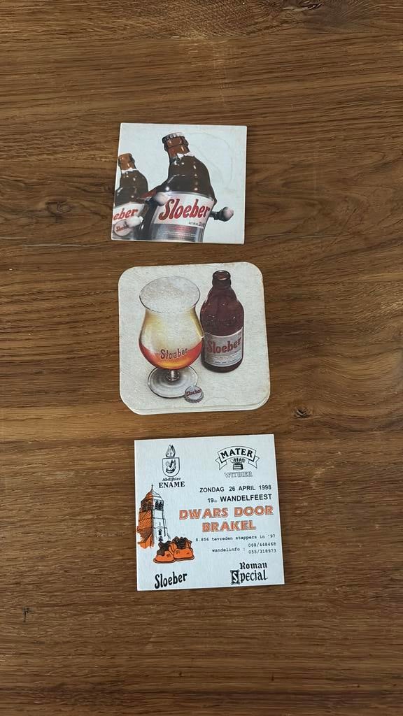 Bierviltjes Sloeber, Verzamelen, Ophalen of Verzenden, Zo goed als nieuw