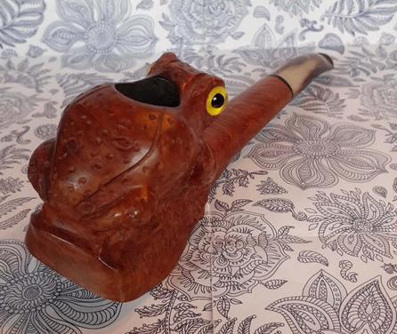 pipe saint claude grenouille signée vincent, Collections, Enlèvement ou Envoi, Utilisé, Autres types