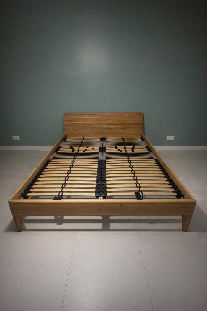 Massief eiken bed – Gero – perfecte staat, Huis en Inrichting, Slaapkamer | Bedden, Ophalen, Zo goed als nieuw