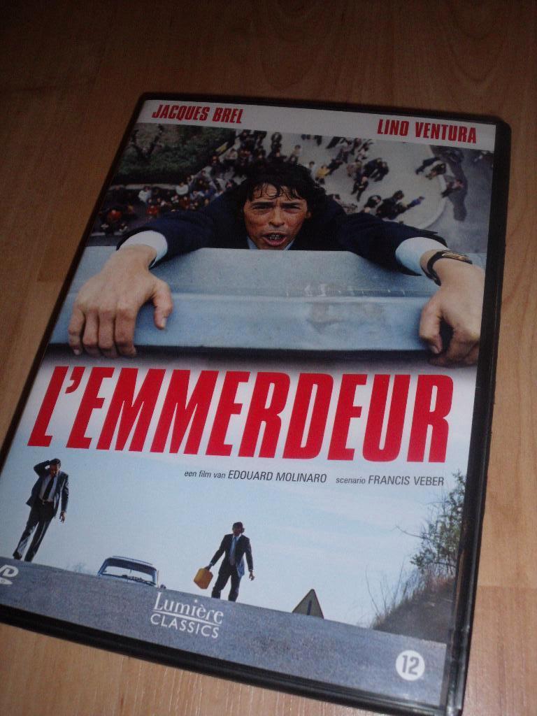 L'emmerdeur (Lino Ventura - Jacques Brel), À partir de 6 ans, Comédie, Comme neuf, 1940 à 1960