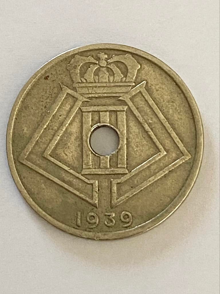 Pièce de 25 centimes - Belgique - 1939, Enlèvement ou Envoi