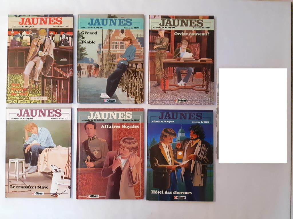 Lot van 6 strips Jaunes van Bucquoy & Tito, Glénat, Boeken, Complete serie of reeks, Verzenden, Gelezen, BUCQUOY/TITO