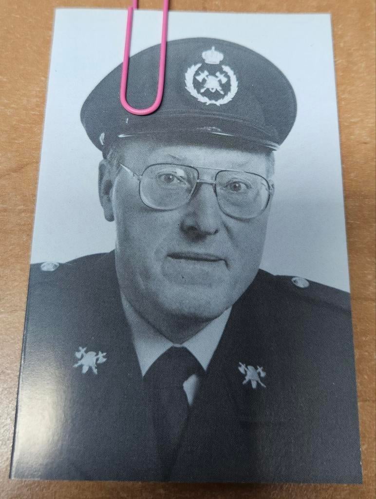 Daniël Fraeyman brandweer , overleden na ongeval Ichtegem, Collections, Images pieuses & Faire-part, Enlèvement ou Envoi