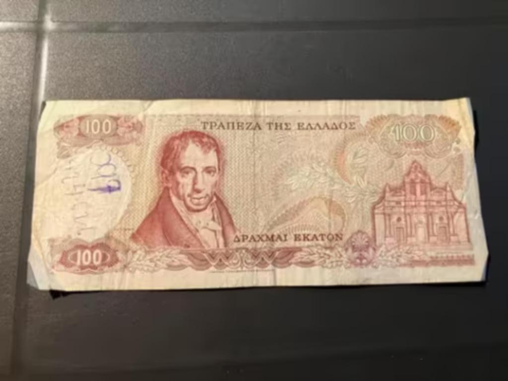 biljet Greece 100 DRACHMA Griekse drachme, Ophalen of Verzenden