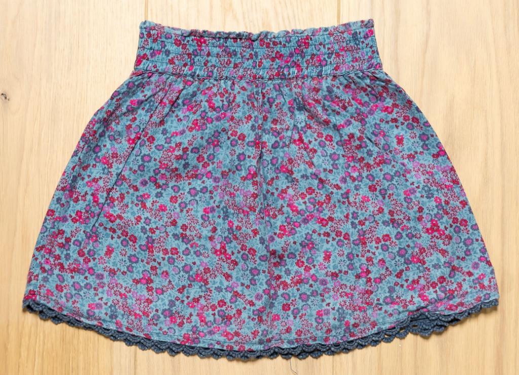 Blauw bloemenrokje Esprit, maat 4 jaar/104, Kinderen en Baby's, Kinderkleding | Maat 104, Gebruikt, Meisje, Ophalen of Verzenden