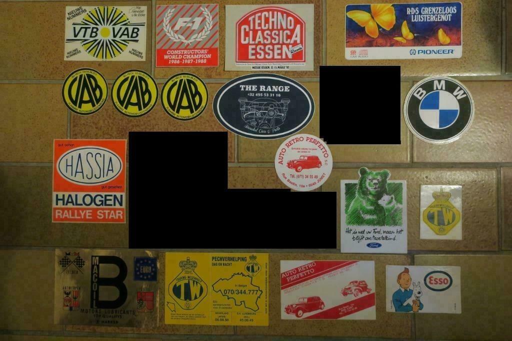 Stickers auto's en ballonvaart, Ophalen, Nieuw