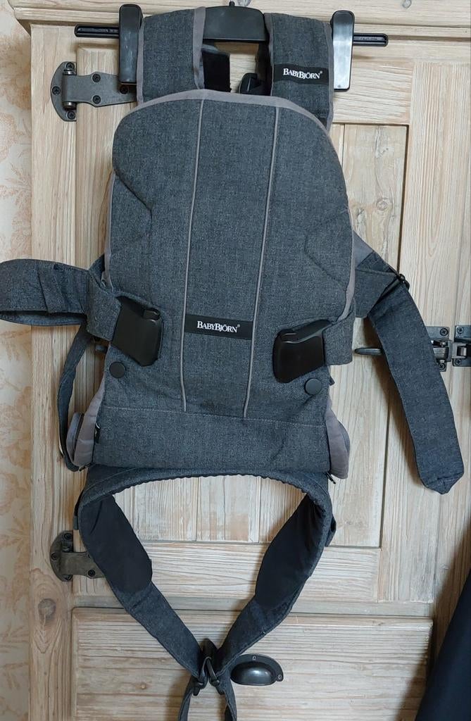 Porte-bébé Babybjorn - barre civière Denim Grey One, Enlèvement, Neuf, Ventre, Porte-bébé