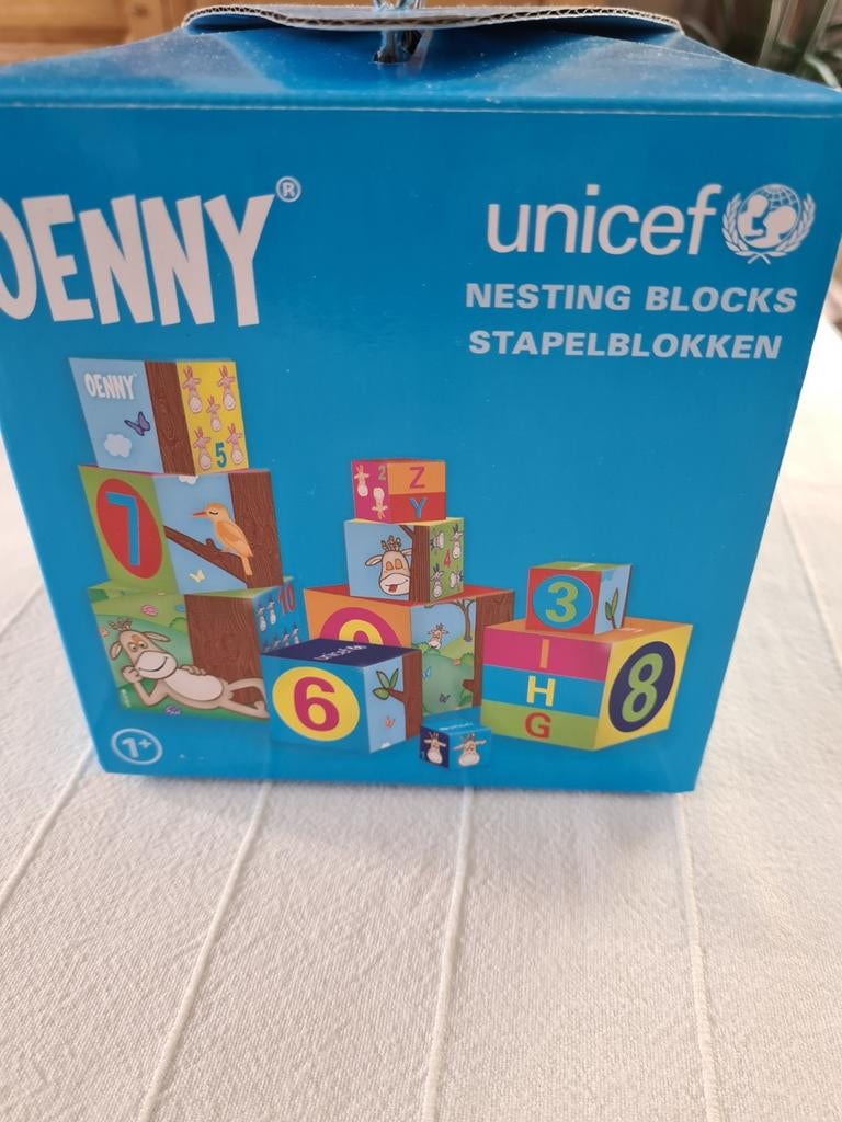 Oenny Unicef stapelblokken, Ophalen of Verzenden, Zo goed als nieuw