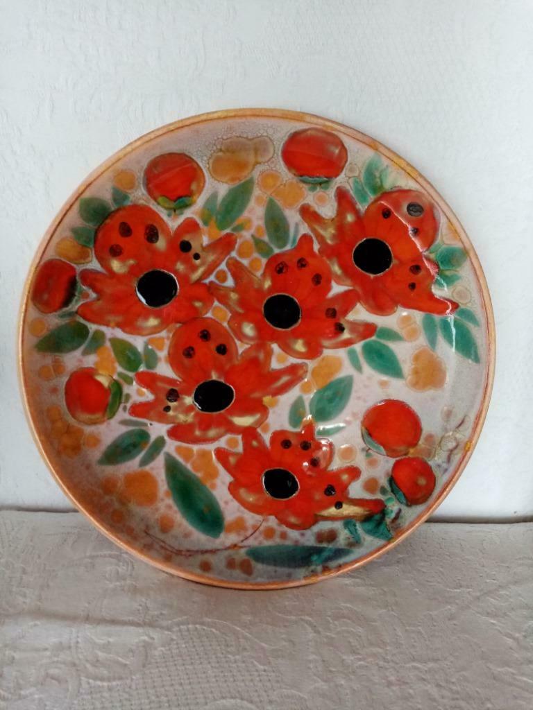 Large assiette céramique Vallauris par Monique/Kurt Brunner6, Enlèvement ou Envoi
