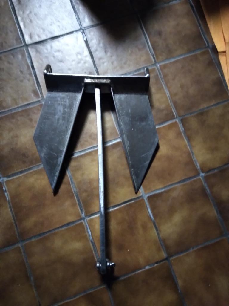 Bootanker 10kg roestvrij staal, Ophalen of Verzenden, Zo goed als nieuw, Ankeren en Afmeren