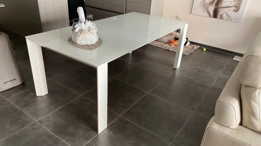 Eettafel Calligaris, Maison & Meubles, Tables | Tables à manger, Cinq personnes ou plus, Comme neuf, Verre, Enlèvement