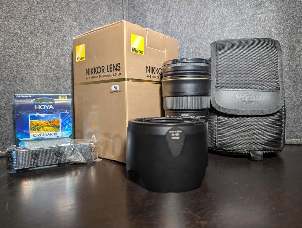 Nikon 24-70 2.8 objectief, Audio, Tv en Foto, Foto | Lenzen en Objectieven, Ophalen, Zo goed als nieuw