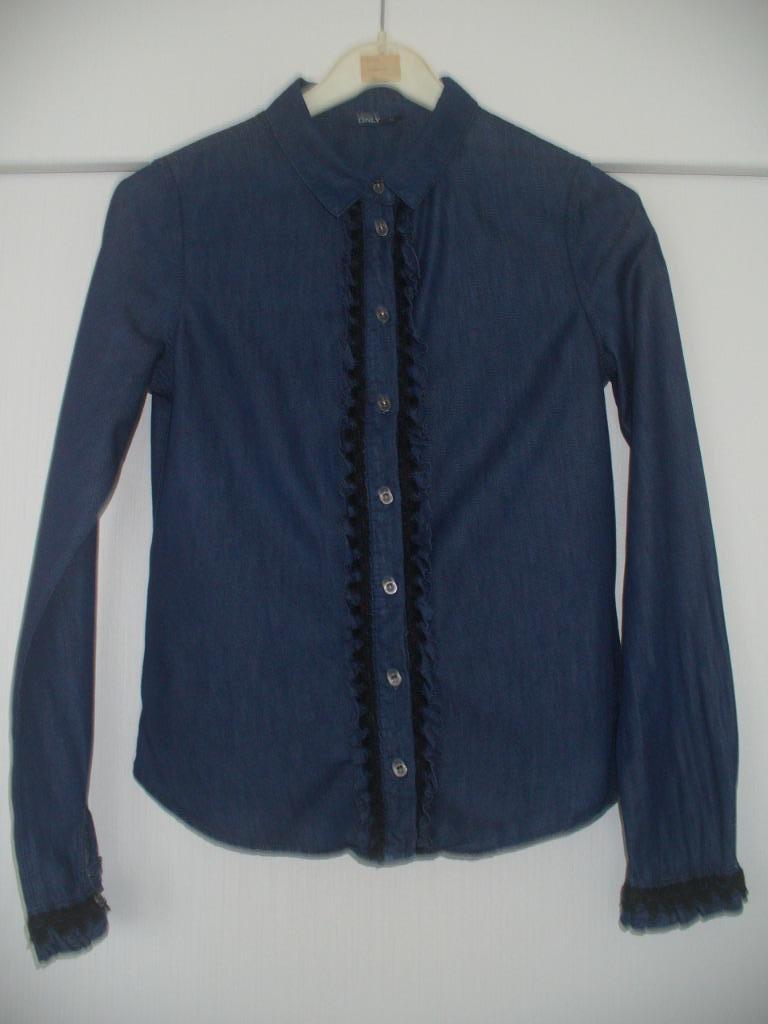 Jeanshemd Only maat 34, Only, Blauw, Ophalen of Verzenden, Zo goed als nieuw