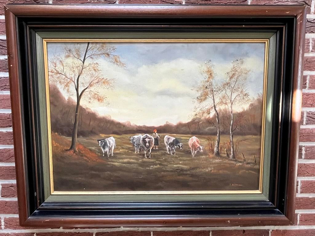 R. Hermans schilderij, Antiek en Kunst, Ophalen of Verzenden