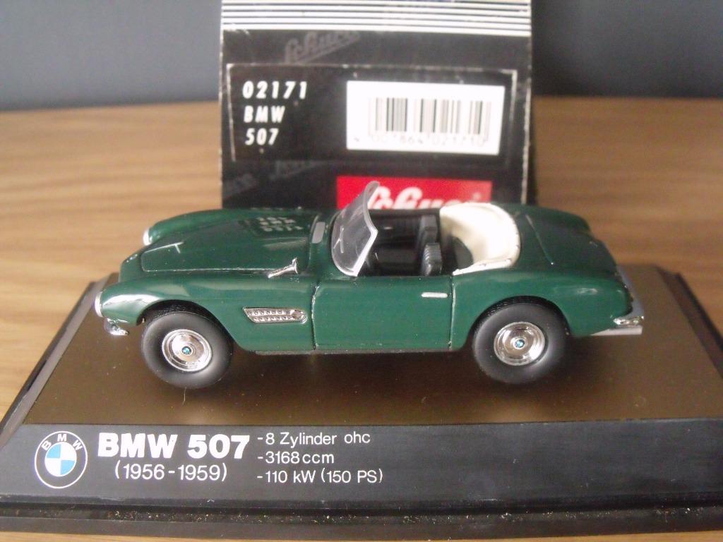 1:43 Schuco 02171 BMW 507 cabrio groen 1956-1959, Ophalen of Verzenden, Zo goed als nieuw, Auto, Schuco