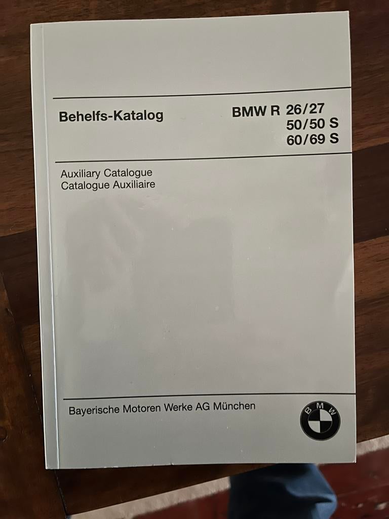 Originele onderdelen boek BMW R 26/27, R50/50s, R60 en 69S, Enlèvement ou Envoi, Neuf