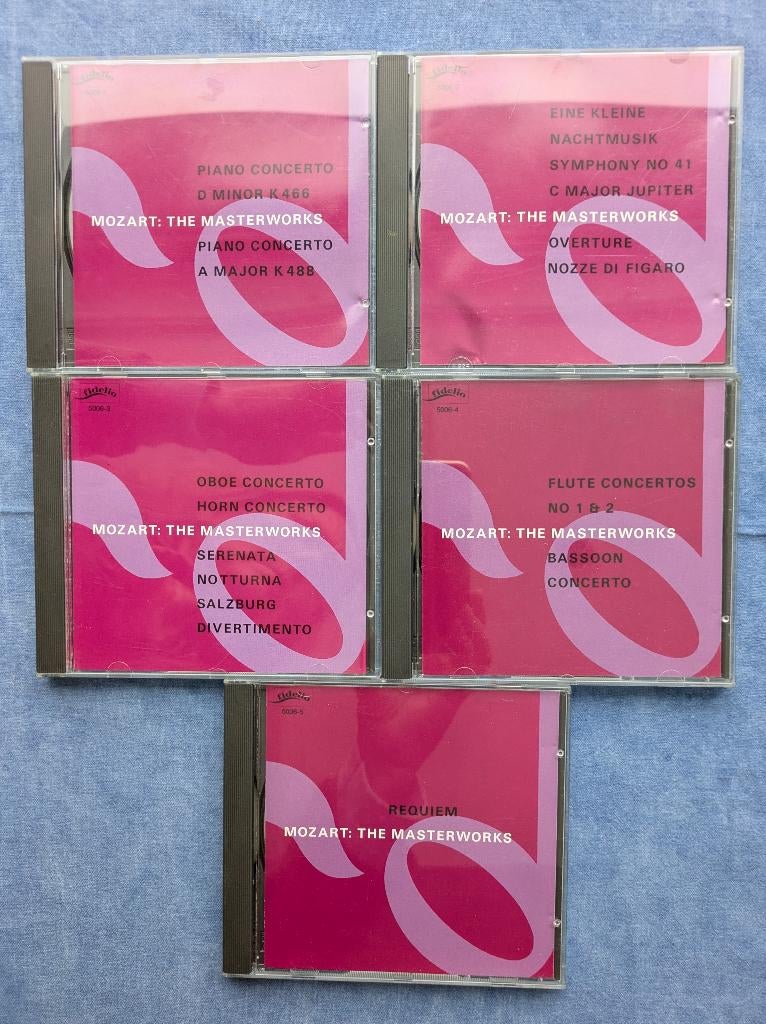 Mozart: The Masterworks 5 CD's, Cd's en Dvd's, Gebruikt, Boxset, Overige typen, Ophalen of Verzenden