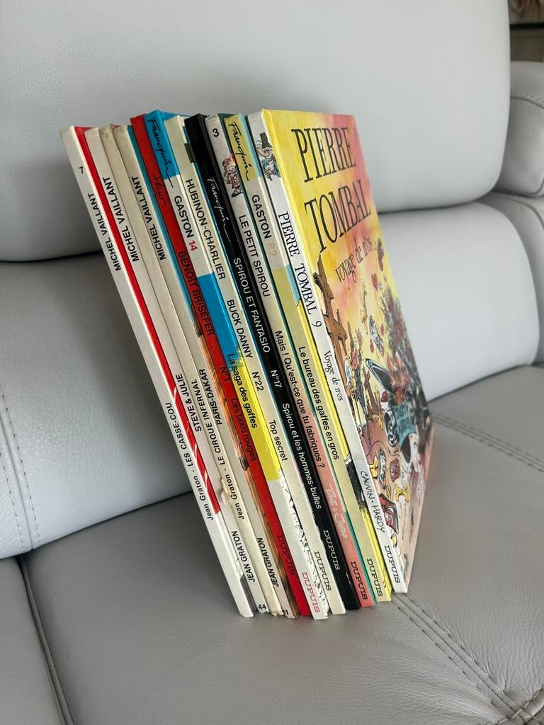 Lot de bd’s anciennes Michel vaillant, dupuis gaston spirou, Enlèvement ou Envoi