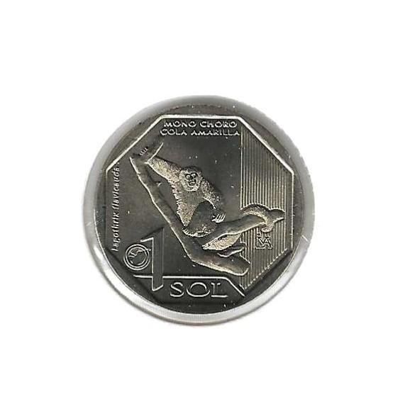 Peru, 1 Sol 2019, Amarilla., Postzegels en Munten, Munten | Amerika, Ophalen of Verzenden, Zuid-Amerika, Losse munt