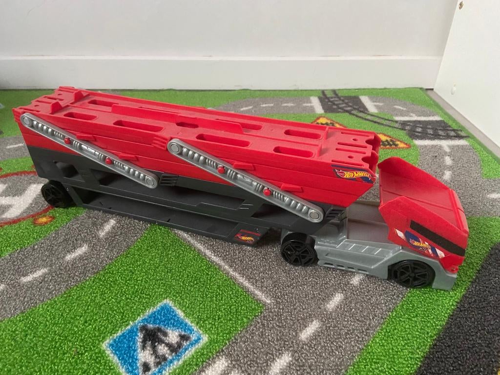 HOTWHEELS TRANSPORTWAGEN, Ophalen, Zo goed als nieuw, Transportkar