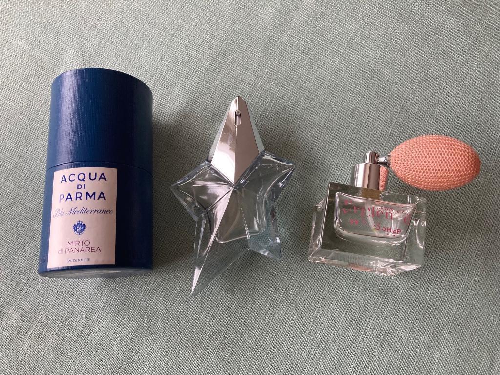 Flacons eau de toilette vides, Enlèvement ou Envoi, Utilisé, Bouteille de parfum
