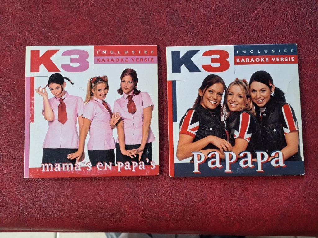 K3 cd singles mama's en papa's / papapa, Cd's en Dvd's, Ophalen of Verzenden