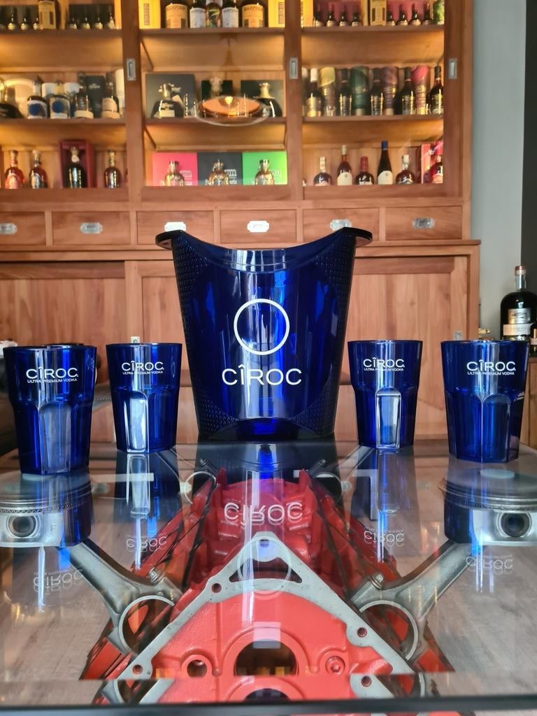 Ciroc vodka ijsemmer met bekers, Verzamelen, Ophalen of Verzenden, Nieuw