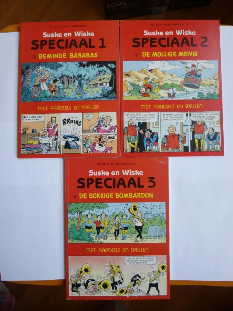 S&W SET RECLAME UITGAVEN"SPECIAAL + RAADSELS EN SPELLEN"1987, Enlèvement ou Envoi, Willy Vandersteen, Série complète ou Série