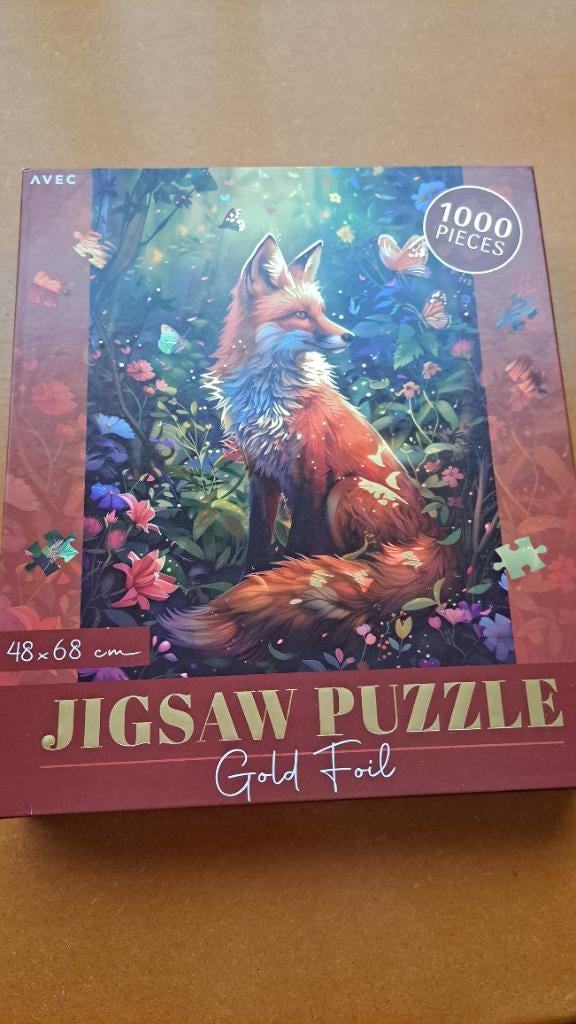 Puzzel  1000 stukjes vos, Ophalen of Verzenden, 500 t/m 1500 stukjes, Zo goed als nieuw, Legpuzzel