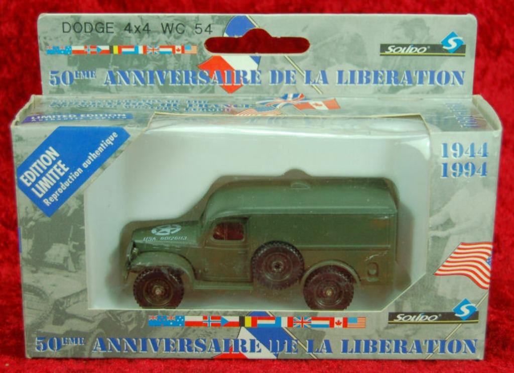 1:50 Solido Dodge 4x4 WC 54 US troop carrier, Ophalen of Verzenden, Gebruikt, Bus of Vrachtwagen