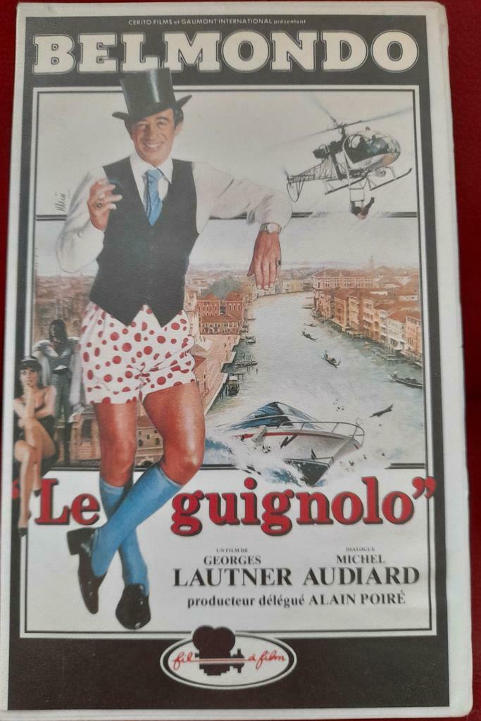 VHS Belmondo : Le Guignolo, Tous les âges, Enlèvement ou Envoi, Comme neuf, Comédie