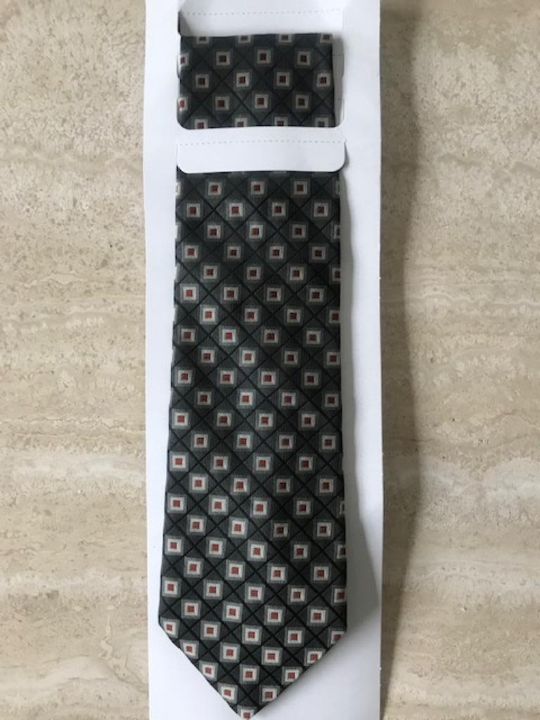 Nieuwe grijze das (nr4350), Enlèvement ou Envoi, Neuf, Gris, À motif