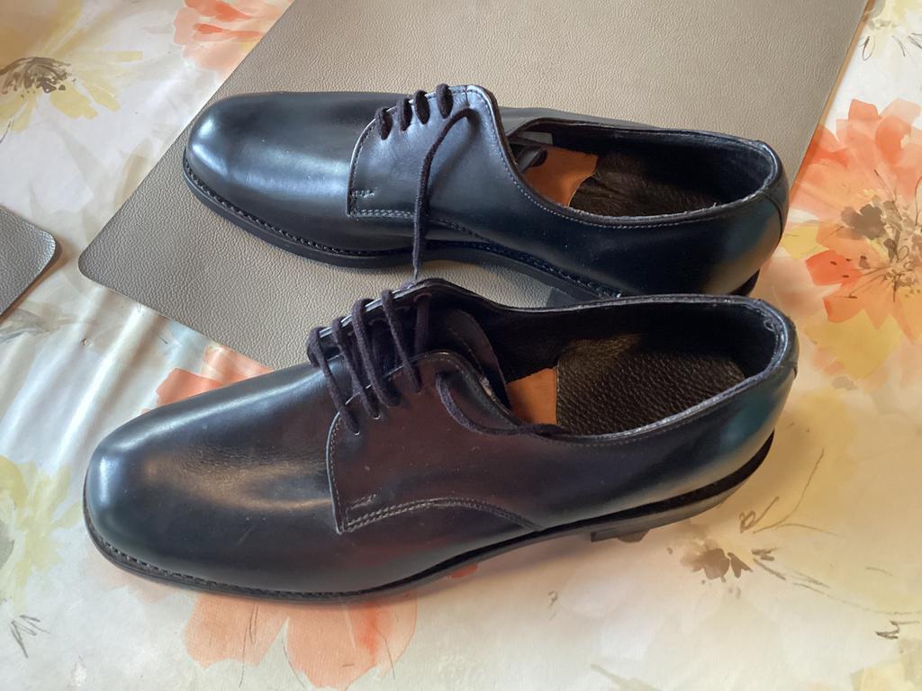 Nieuwe leren herenschoenen maat: 41, Zwart, Nieuw, Ophalen of Verzenden, Veterschoenen