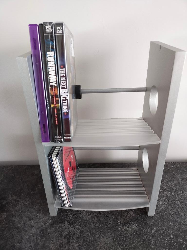 Petite tour de rangement pour CD/DVD/Blu Ray (vintage), Enlèvement ou Envoi, Utilisé
