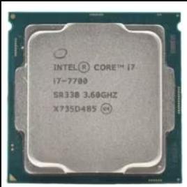Intel Core i7 7700 3,6 GHz met Socket LGA 1151, Computers en Software, Processors, Ophalen of Verzenden, Gebruikt