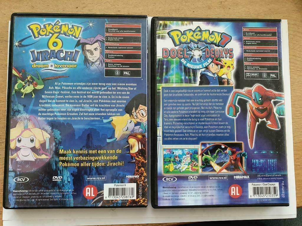 2 Pokémon films : 6 Jirachi & 7 Doel Deoxys, Tous les âges, Enlèvement ou Envoi, Anime (japonais), Dessin animé