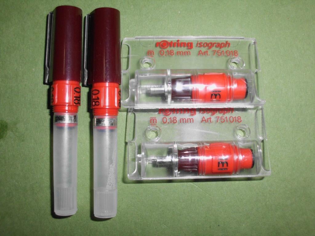 Stylo rotatif Isograph Art.751018-0,18mm-4PC, Enlèvement, Neuf