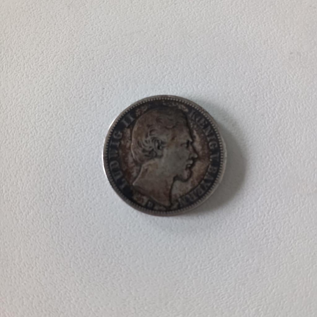 Zilver zwei mark 1876 Duitsland Reich, Ophalen of Verzenden, Duitsland, Zilver