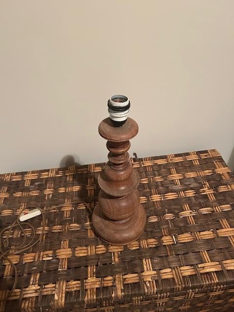 Houten Lampenhouder, Ophalen, Gebruikt, Hout, Klassiek