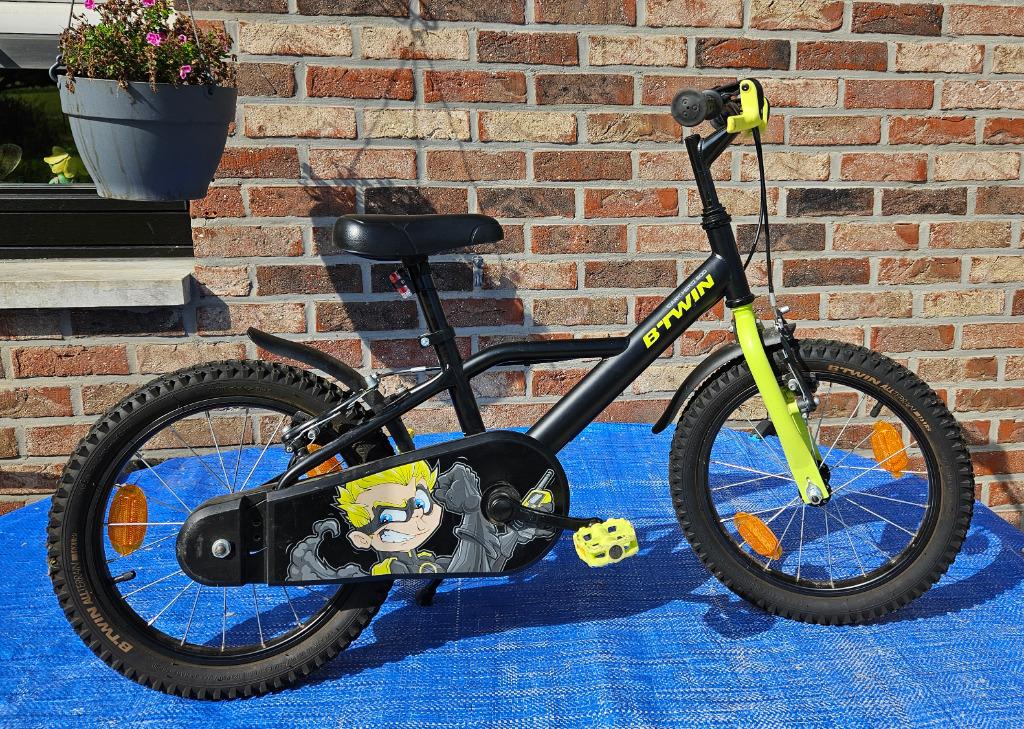 Btwin 16" crossmotor, Fietsen en Brommers, Ophalen, B-twin, 16 inch, Handrem