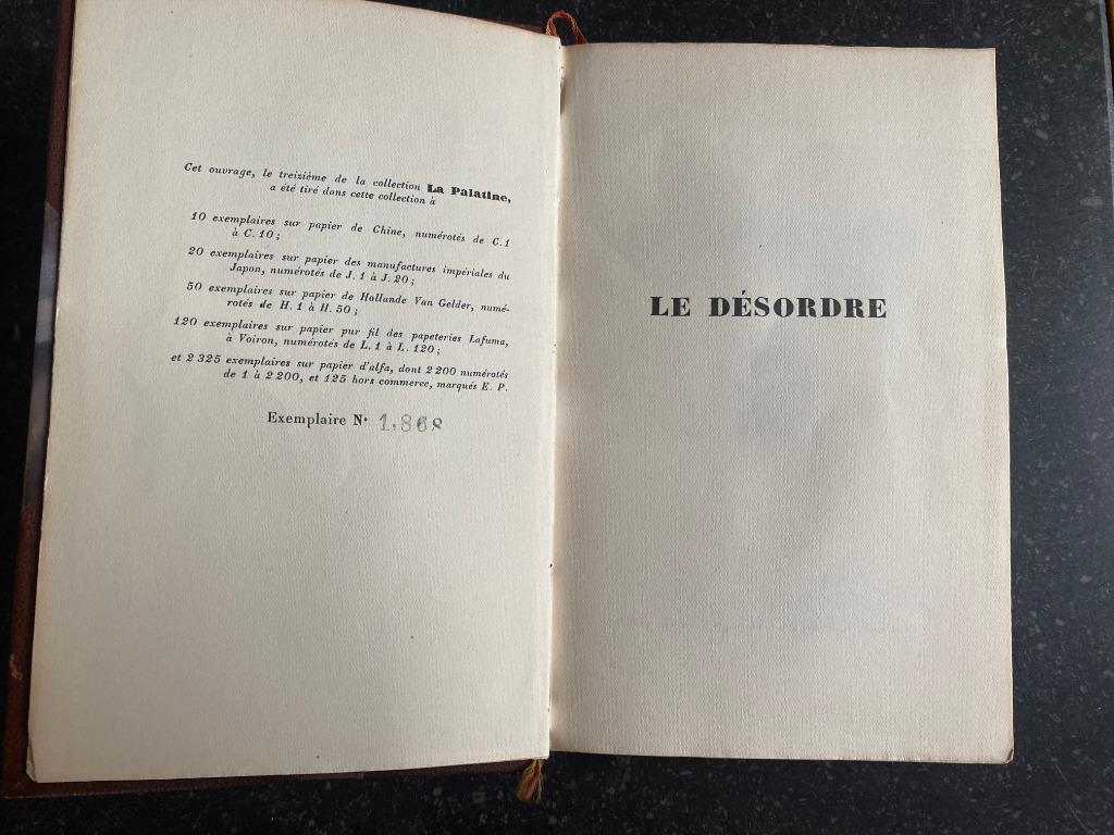 Livre ancien - Simone - le désordre, Enlèvement, Simone
