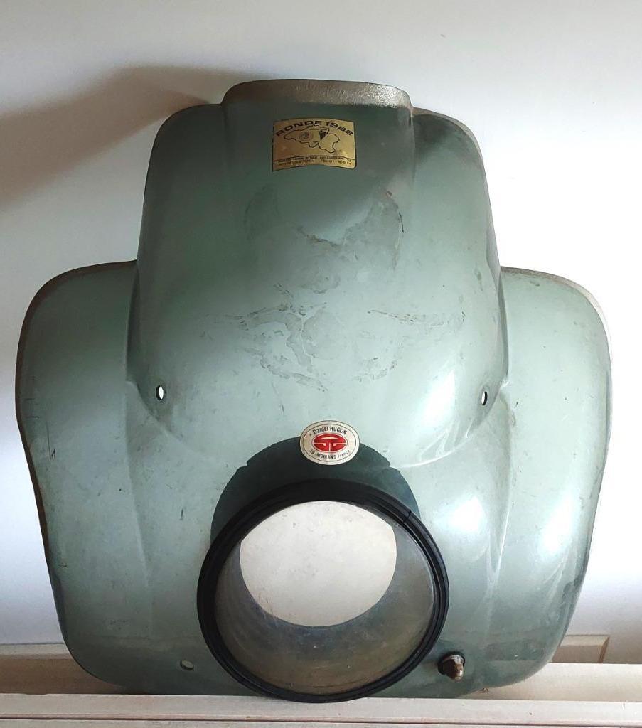 Zeldzaam  vintage  moto windscherm Hugon Vetter, Motoren, Ophalen, Gebruikt