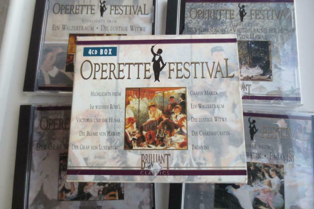 CD box 4 Operette Festival, Enlèvement ou Envoi, Comme neuf, Opéra ou Opérette
