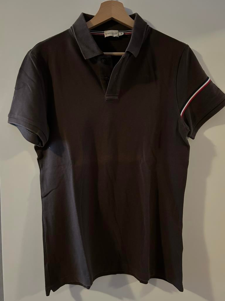 Polo moncler, Ophalen, Gedragen, Maat 48/50 (M), Bruin