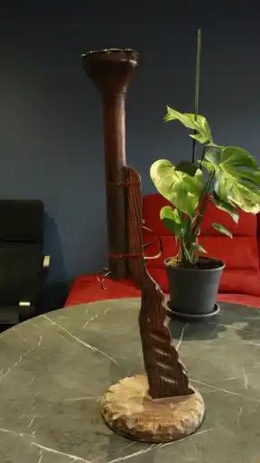 Cendrier sur pied en forme de fusil ancien., Enlèvement ou Envoi